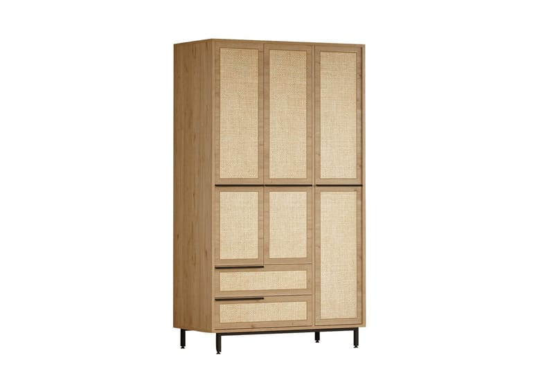 Liyakat Garderob 112,2 cm - Ek - Förvaring - Klädförvaring - Garderob & garderobssystem