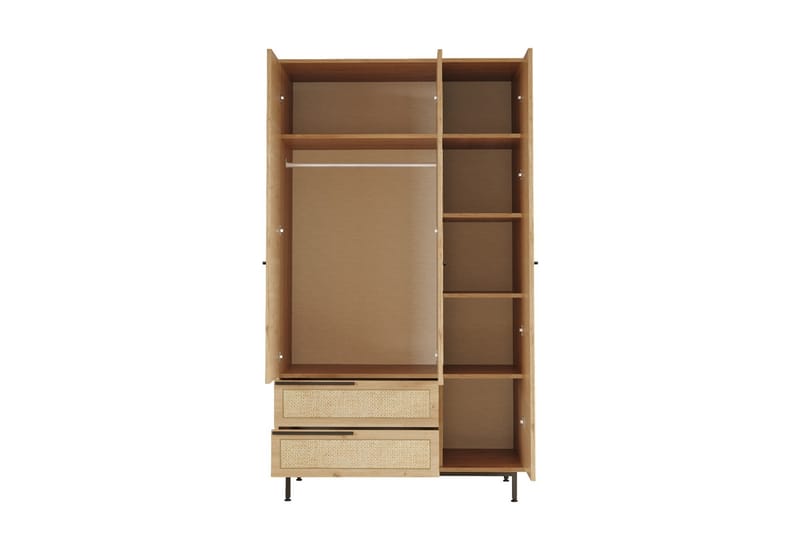 Liyakat Garderob 112,2 cm - Ek - Förvaring - Klädförvaring - Garderob & garderobssystem