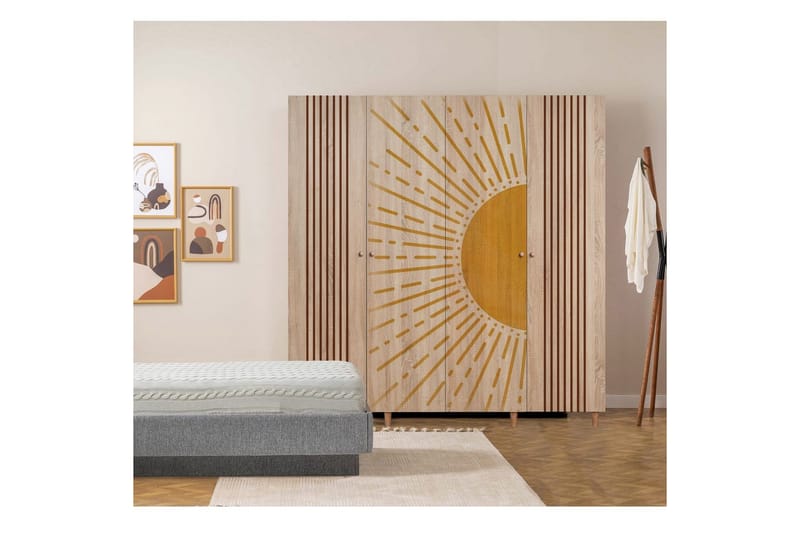 Loni Garderobsskåp 180x192 cm - Förvaring - Klädförvaring - Garderob & garderobssystem - Klädskåp & fristående garderob