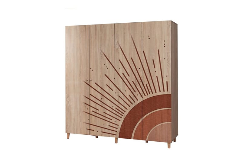 Loni Garderobsskåp 180x192 cm - Förvaring - Klädförvaring - Garderob & garderobssystem - Klädskåp & fristående garderob