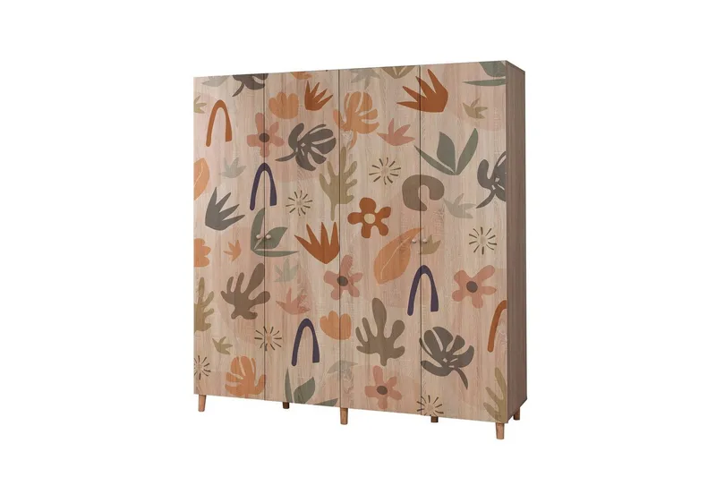 Loni Garderobsskåp 180x192 cm - Förvaring - Klädförvaring - Garderob & garderobssystem - Klädskåp & fristående garderob