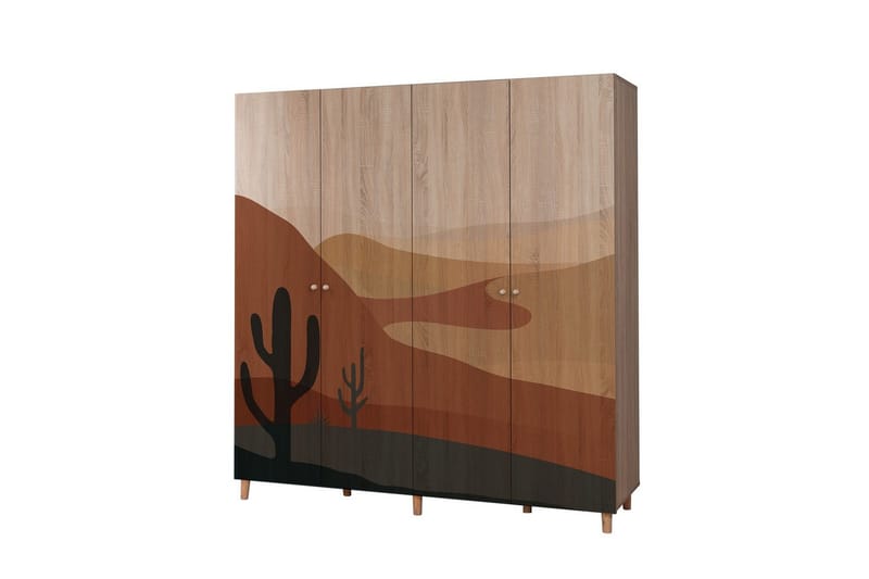 Loni Garderobsskåp 180x192 cm - Förvaring - Klädförvaring - Garderob & garderobssystem - Klädskåp & fristående garderob