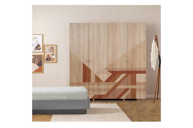 Loni Garderobsskåp 180x192 cm - Förvaring - Klädförvaring - Garderob & garderobssystem - Klädskåp & fristående garderob