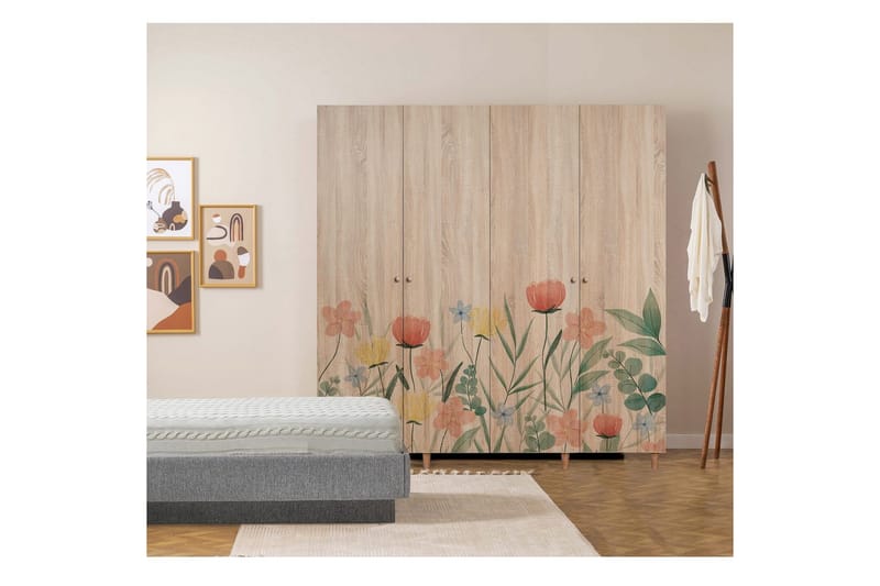 Loni Garderobsskåp 180x192 cm - Förvaring - Klädförvaring - Garderob & garderobssystem - Klädskåp & fristående garderob