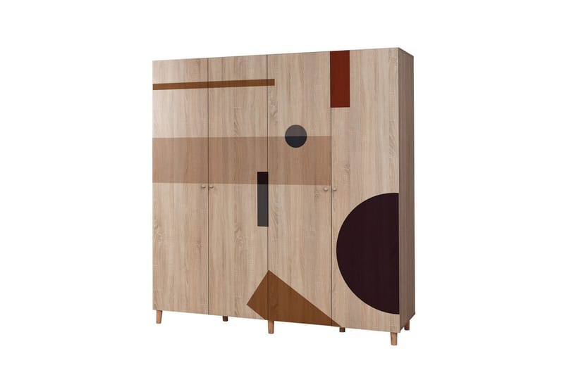 Loni Garderobsskåp 180x192 cm - Förvaring - Klädförvaring - Garderob & garderobssystem - Klädskåp & fristående garderob