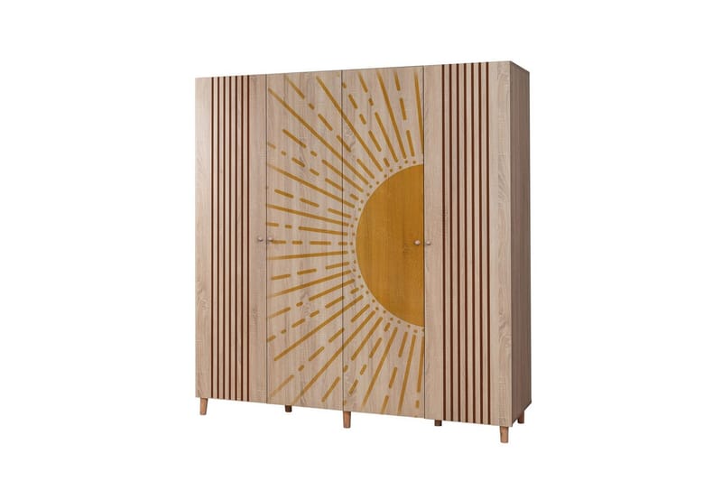 Loni Garderobsskåp 180x192 cm - Förvaring - Klädförvaring - Garderob & garderobssystem - Klädskåp & fristående garderob