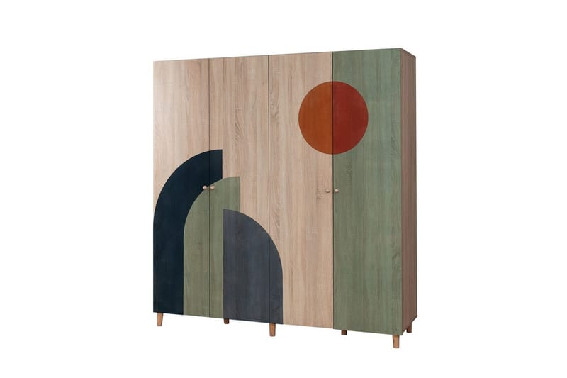 Loni Garderobsskåp 180x192 cm - Förvaring - Klädförvaring - Garderob & garderobssystem - Klädskåp & fristående garderob