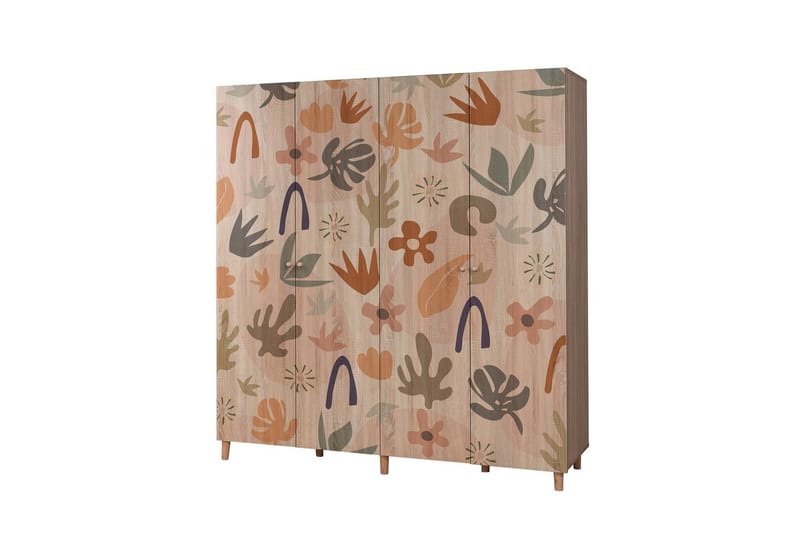 Loni Garderobsskåp 180x192 cm - Förvaring - Klädförvaring - Garderob & garderobssystem - Klädskåp & fristående garderob