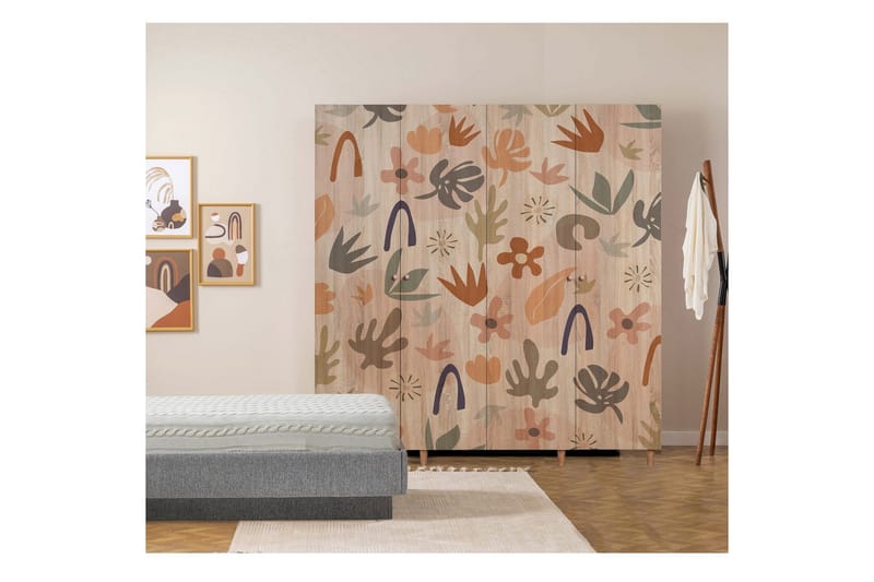 Loni Garderobsskåp 180x192 cm - Förvaring - Klädförvaring - Garderob & garderobssystem - Klädskåp & fristående garderob