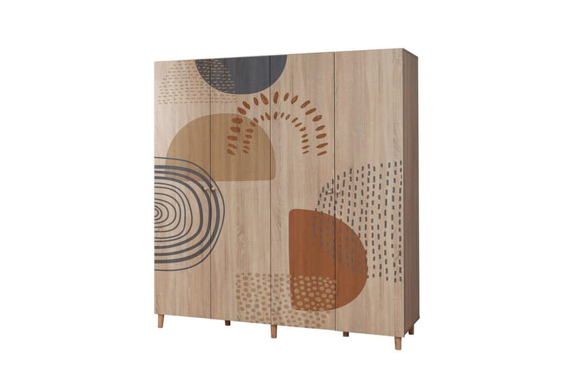 Loni Garderobsskåp 180x192 cm - Förvaring - Klädförvaring - Garderob & garderobssystem - Klädskåp & fristående garderob