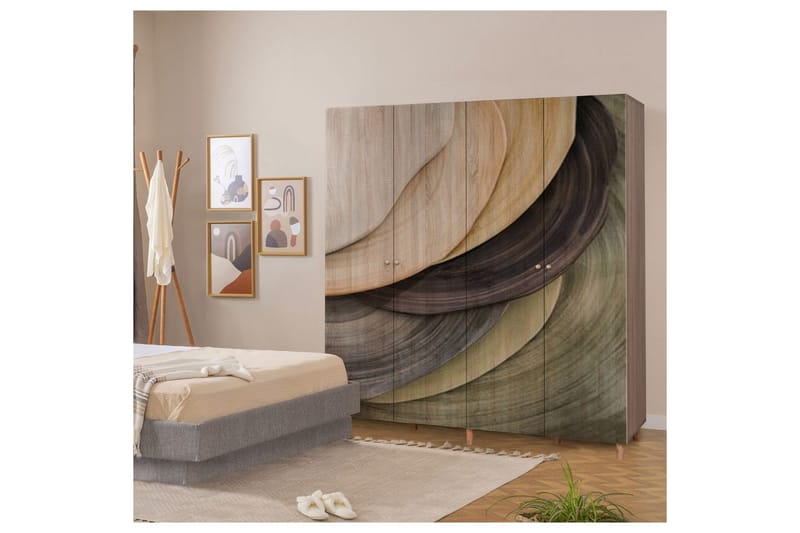 Loni Garderobsskåp 180x192 cm - Förvaring - Klädförvaring - Garderob & garderobssystem - Klädskåp & fristående garderob