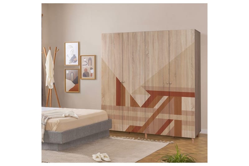 Loni Garderobsskåp 180x192 cm - Förvaring - Klädförvaring - Garderob & garderobssystem - Klädskåp & fristående garderob