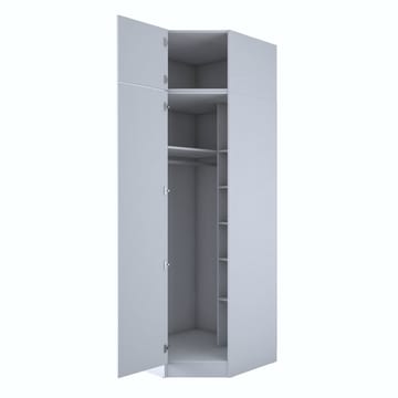 Lorvik Garderob 91x255x57,5 cm - Vit - Förvaring - Klädförvaring - Garderob & garderobssystem - Klädskåp & fristående garderob