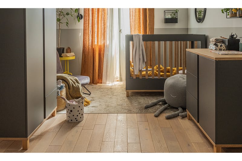 Lounge Garderob Grå/Trä/Natur - VOX - Förvaring - Klädförvaring - Garderob & garderobssystem - Klädskåp & fristående garderob