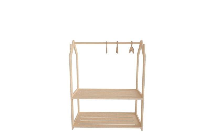 Luno Garderobdsskåp 86x110 cm - Brun - Förvaring - Klädförvaring - Garderob & garderobssystem - Klädskåp & fristående garderob