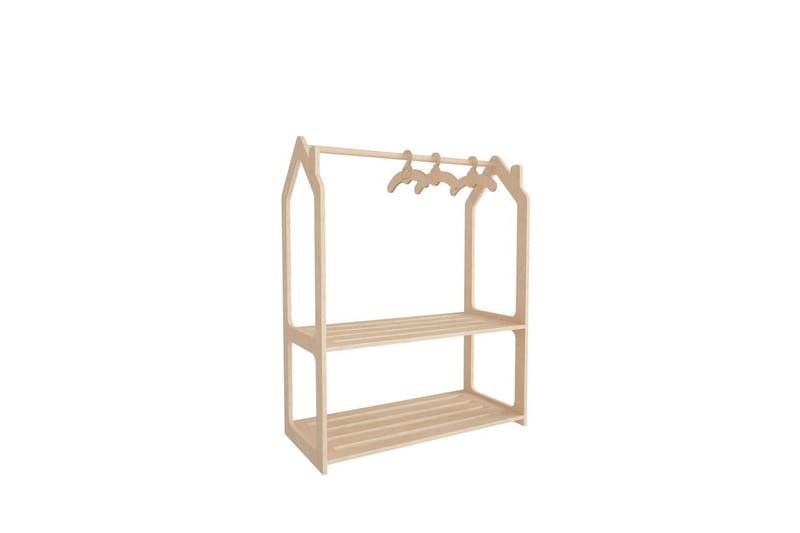 Luno Garderobdsskåp 86x110 cm - Brun - Förvaring - Klädförvaring - Garderob & garderobssystem - Klädskåp & fristående garderob