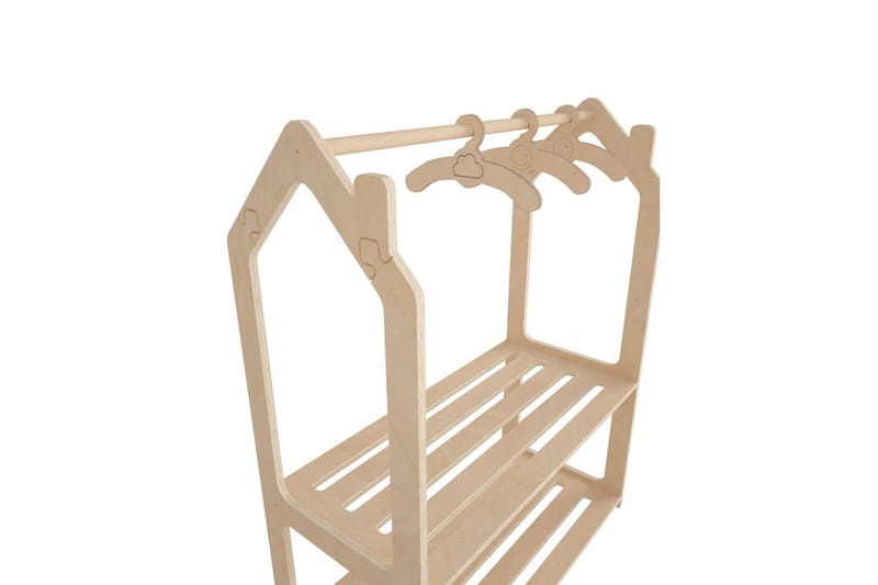 Luno Garderobdsskåp 86x110 cm - Brun - Förvaring - Klädförvaring - Garderob & garderobssystem - Klädskåp & fristående garderob