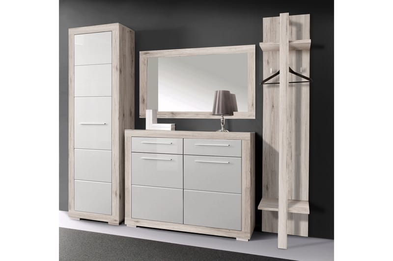 Luovaure Garderob 58 cm - Brun/Vit - Förvaring - Klädförvaring - Garderob & garderobssystem