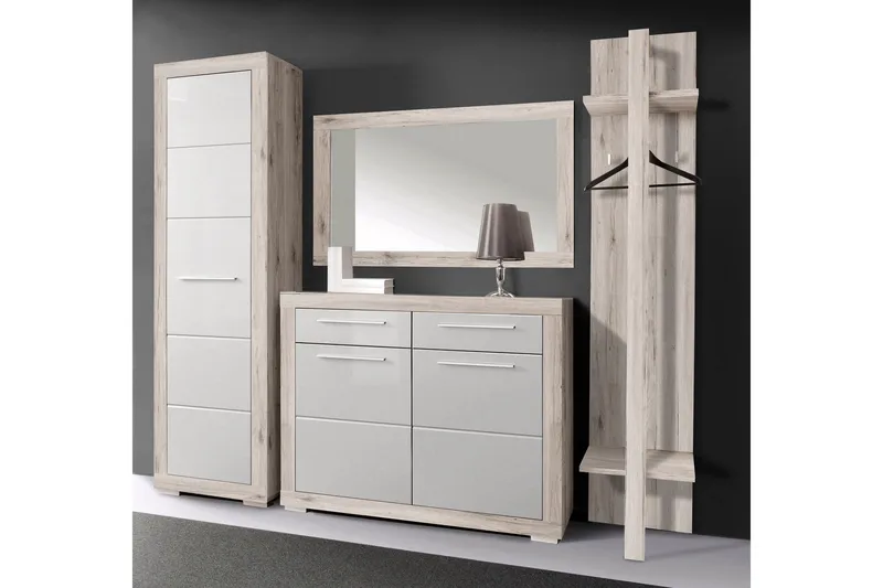 Luovaure Garderob 58 cm - Brun/Vit - Förvaring - Klädförvaring - Garderob & garderobssystem