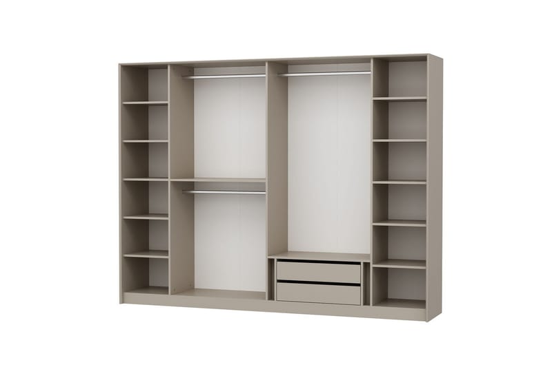 Luxe Garderob 270 cm - Guld/Vit - Förvaring - Klädförvaring - Garderob & garderobssystem