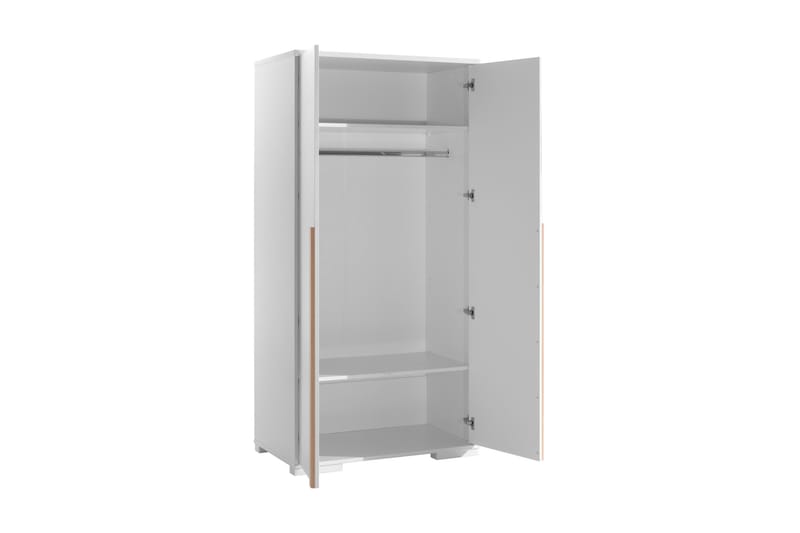 Majdis Garderob 98 cm - Vit - Förvaring - Klädförvaring - Garderob & garderobssystem