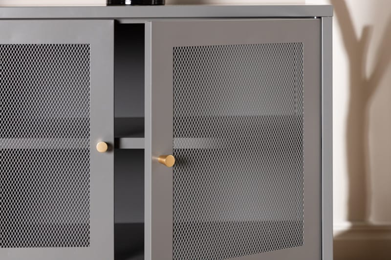Malla Skåpsbyrå 120x40x80 cm - Ljusgrå - Förvaring - Förvaringsmöbler - Sideboard & skänk