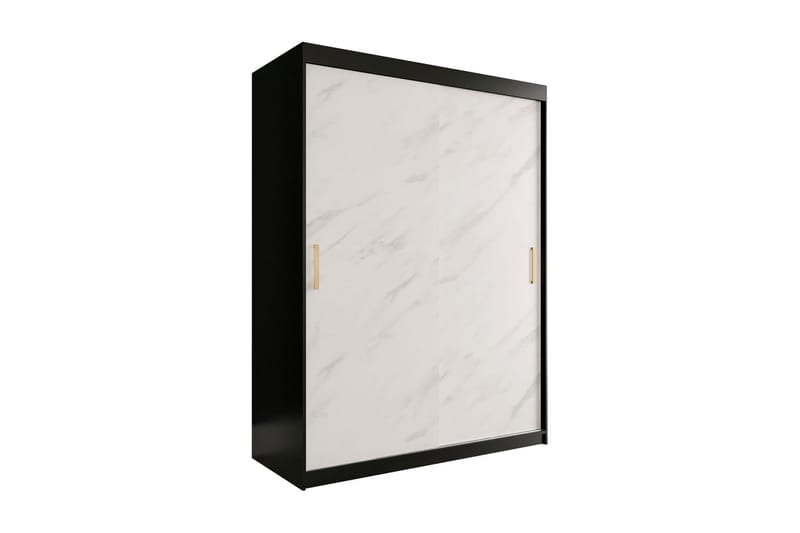 Marmuria Garderob 150 cm Marmormönster - Svart/Vit/Guld - Förvaring - Klädförvaring - Garderob & garderobssystem