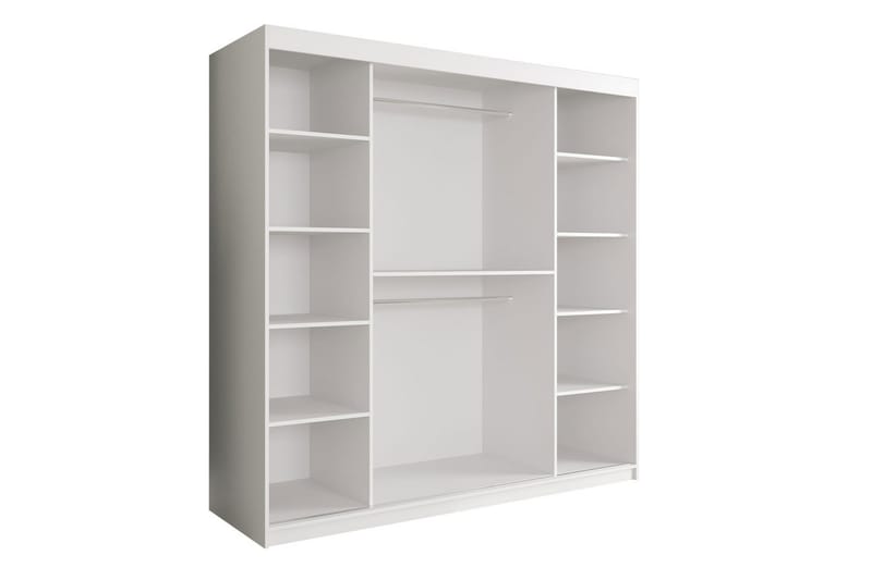 Marmuria Garderob 200 cm Marmormönster - Vit/Svart/Guld - Förvaring - Klädförvaring - Garderob & garderobssystem