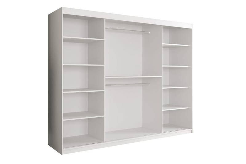 Marmuria Garderob 250 cm Marmormönster - Svart/Vit/Guld - Förvaring - Klädförvaring - Garderob & garderobssystem