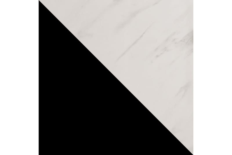 Marmuria Garderob med Speglar Kant 120 cm Marmormönster - Svart/Vit/Guld - Förvaring - Klädförvaring - Garderob & garderobssystem