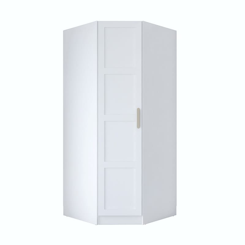 Matlerd Garderob 91x210x57,5 cm - Vit - Förvaring - Klädförvaring - Garderob & garderobssystem - Klädskåp & fristående garderob