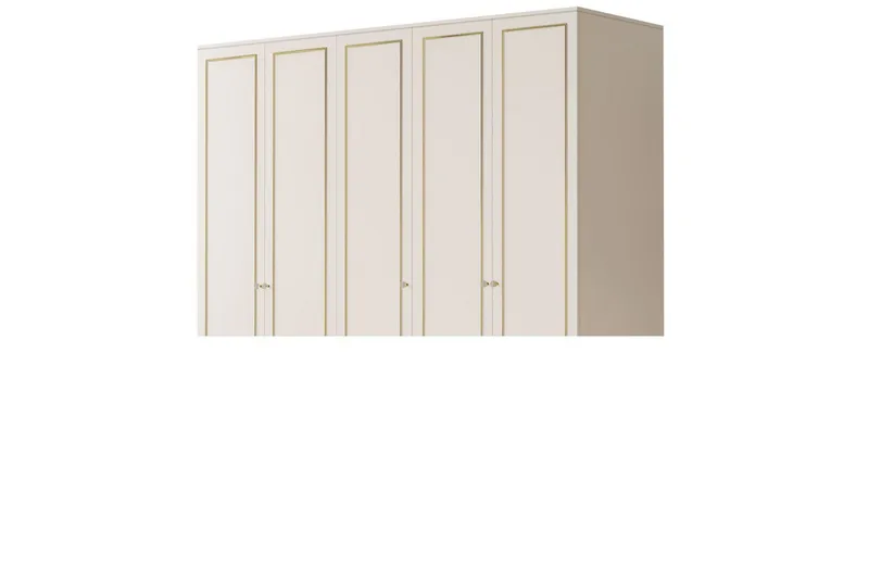 Meira Garderobsskåp 175x180 cm - Matt Vit - Förvaring - Klädförvaring - Garderob & garderobssystem - Klädskåp & fristående garderob