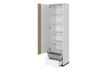 Metropolitan Garderob 55x199 cm - Brun/Vit/Ljusgrå/Svart - Förvaring - Klädförvaring - Garderob & garderobssystem