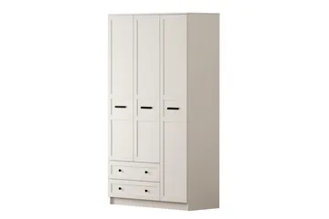 Meyra Garderob 105x210 cm - Matt Vit - Förvaring - Klädförvaring - Garderob & garderobssystem