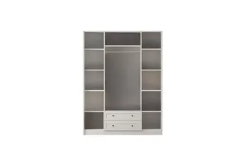 Meyra Garderob 140x184 cm - Matt Vit - Förvaring - Klädförvaring - Garderob & garderobssystem