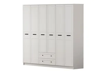 Meyra Garderob 210x210 cm - Matt Vit - Förvaring - Klädförvaring - Garderob & garderobssystem