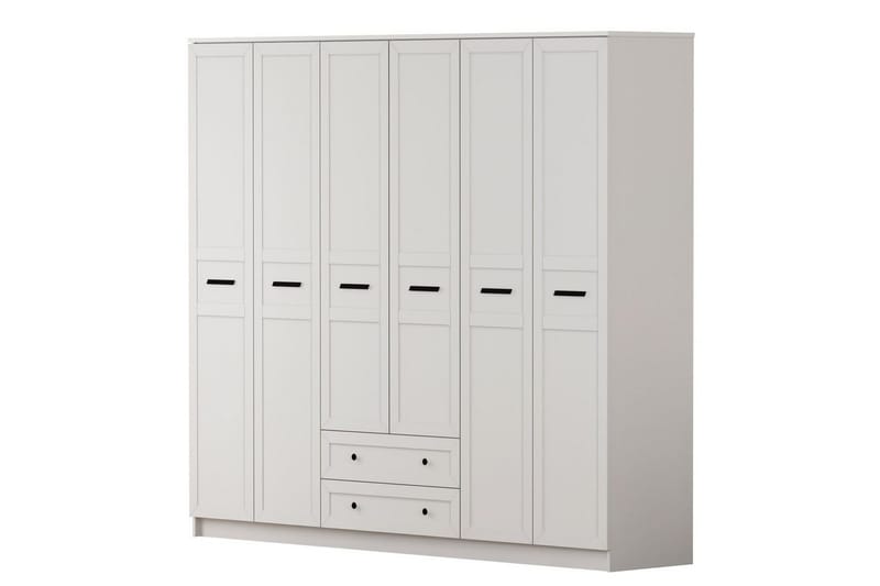 Meyra Garderob 210x210 cm - Matt Vit - Förvaring - Klädförvaring - Garderob & garderobssystem