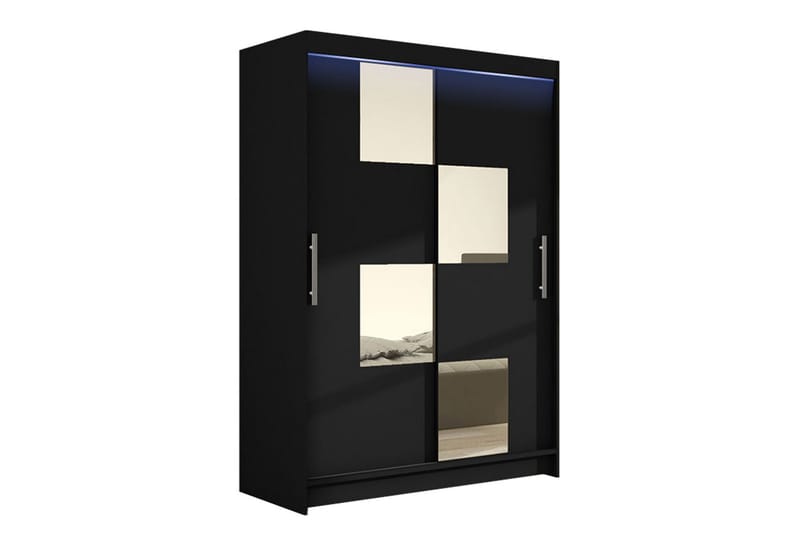 Miami Garderob 120x58x200 cm - Beige/Svart/Vit - Förvaring - Klädförvaring - Garderob & garderobssystem