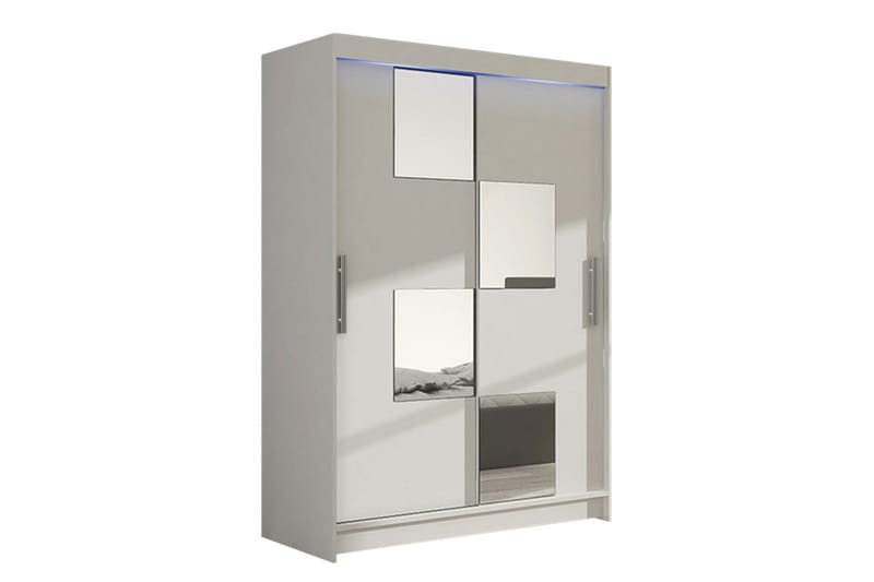 Miami Garderob 120x58x200 cm - Beige/Vit - Förvaring - Klädförvaring - Garderob & garderobssystem
