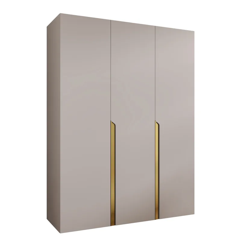 Milias Garderob 150x202 cm, beige, guld