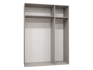 Milias Garderob 150x202 cm - vit, svart - Förvaring - Klädförvaring - Garderob & garderobssystem - Klädskåp & fristående garderob