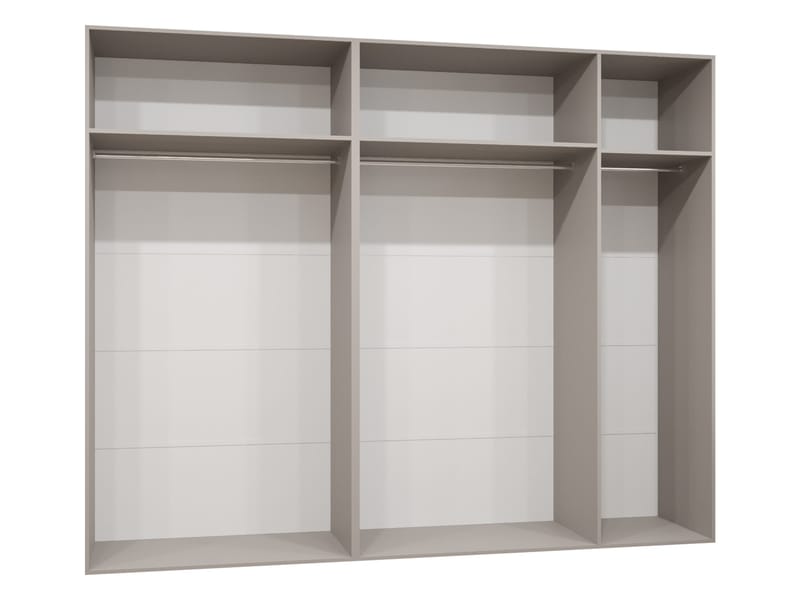 Milias Garderob 250x202 cm - Brun/guld - Förvaring - Klädförvaring - Garderob & garderobssystem - Klädskåp & fristående garderob