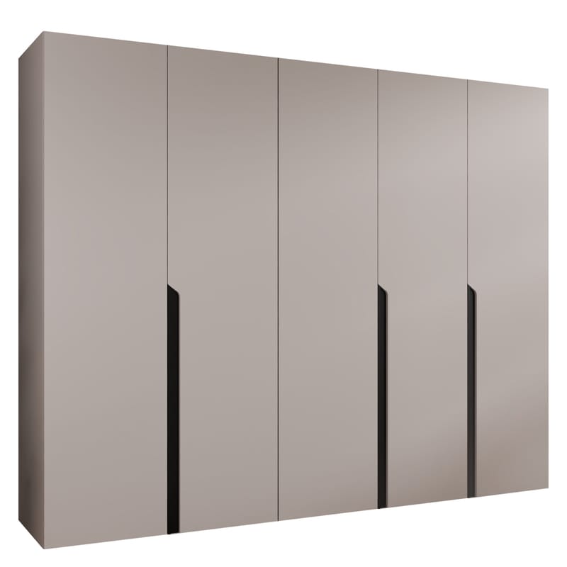 Milias Garderob 250x202 cm - svart, beige - Förvaring - Klädförvaring - Garderob & garderobssystem - Klädskåp & fristående garderob