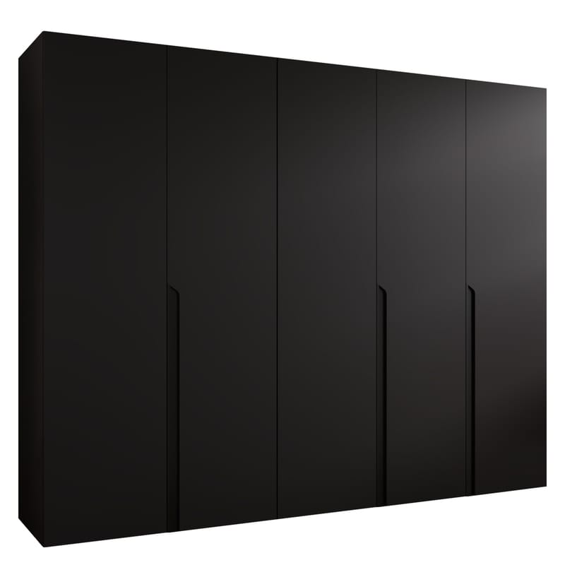 Milias Garderob 250x202 cm - svart - Förvaring - Klädförvaring - Garderob & garderobssystem - Klädskåp & fristående garderob