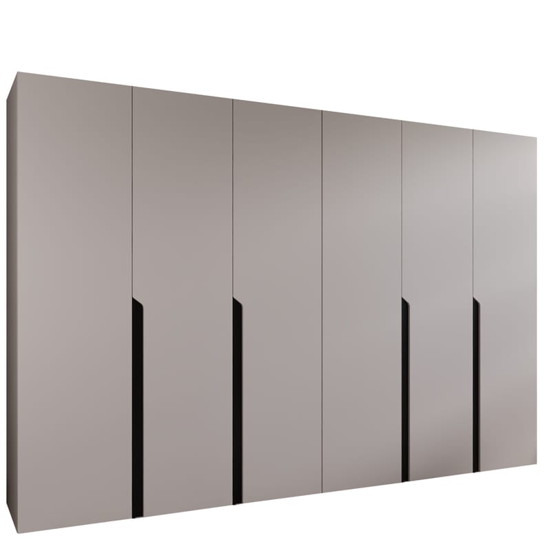 Milias Garderob 300x202 cm - beige, svart - Förvaring - Klädförvaring - Garderob & garderobssystem - Klädskåp & fristående garderob