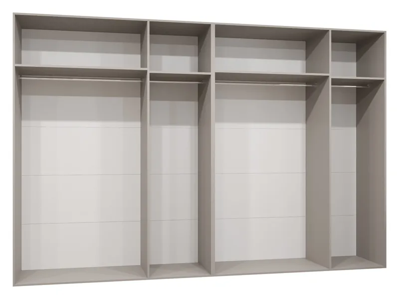 Milias Garderob 300x202 cm - Brun/guld - Förvaring - Klädförvaring - Garderob & garderobssystem - Klädskåp & fristående garderob