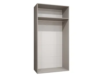 Milias Garderob med spegel 100x202 cm - svart/guld - Förvaring - Klädförvaring - Garderob & garderobssystem