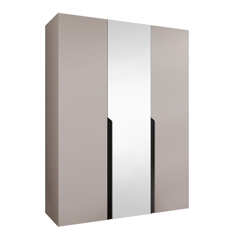 Milias Garderob med spegel 150x202 cm - beige - Förvaring - Klädförvaring - Garderob & garderobssystem