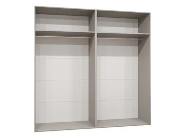 Milias Garderob med spegel 200x202 cm - beige - Förvaring - Klädförvaring - Garderob & garderobssystem - Klädskåp & fristående garderob