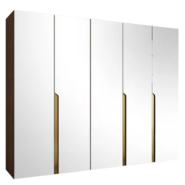 Milias Garderob med spegel 250x202 cm